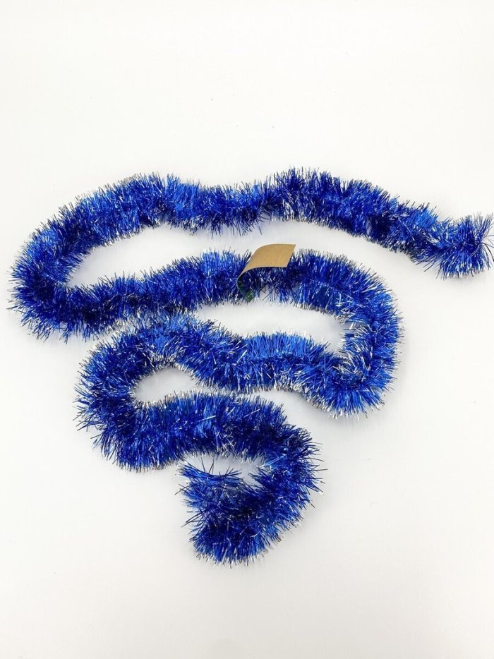 Белая мишура Новогодняя