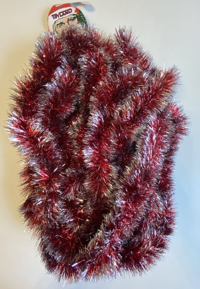 Мишура тонкая серебристая