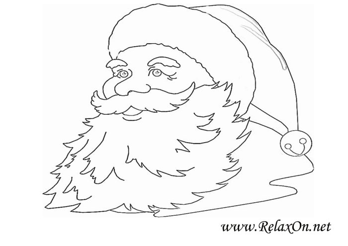 Новогодние трафареты на ок