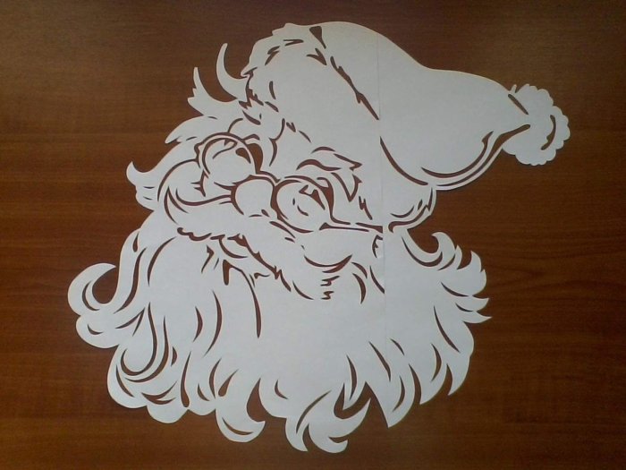 Вытынанка новый год