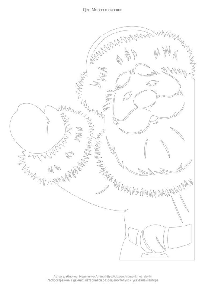 Вытынанка на окно Чебурашка