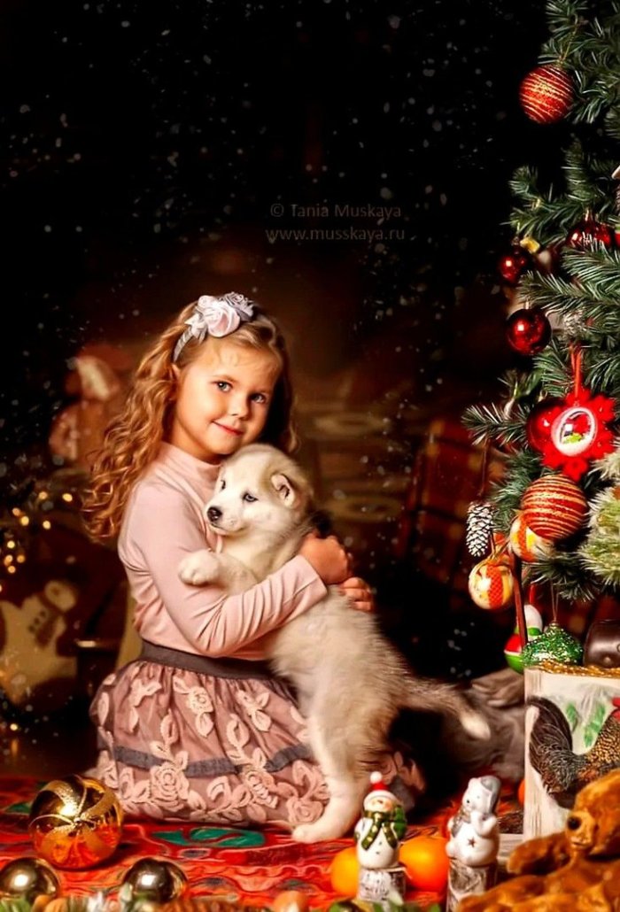 Детская Новогодняя фотосессия в студии