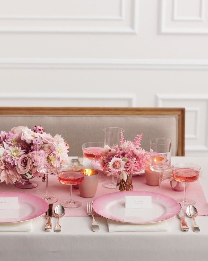 Сервировка свадебного стола