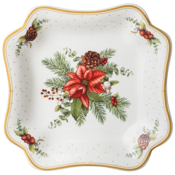 Красивые новогодние тарелки