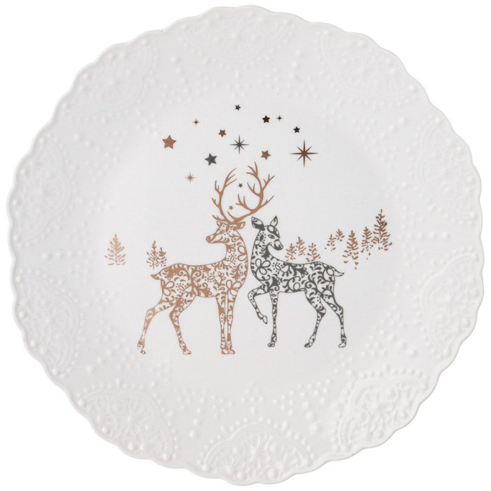 Тарелка закусочная Ажур олени Lefard