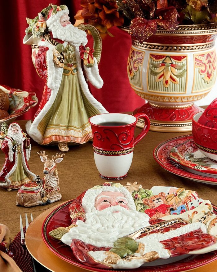 Рождественская посуда Fitz and Floyd