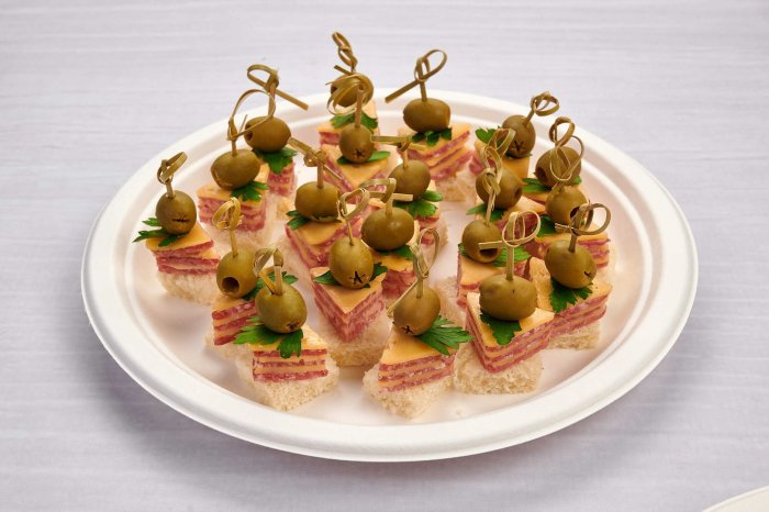 Канапе и тарталетки для фуршета