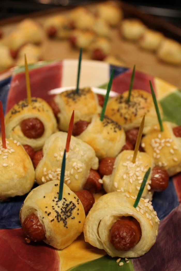 Канапе для фуршета на шпажках