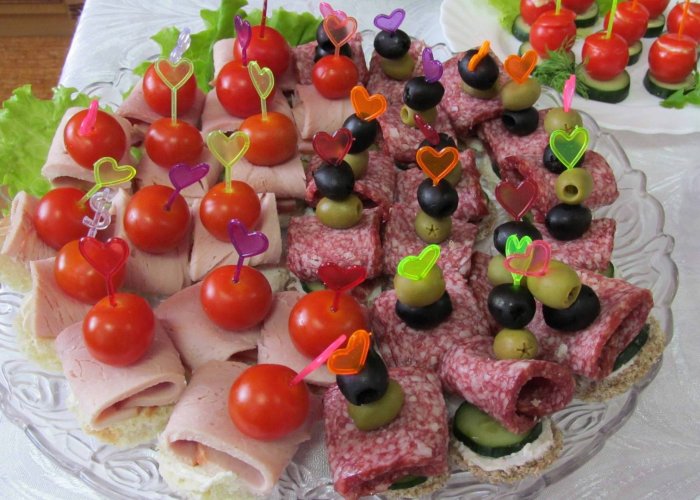 Закуски на детский праздничный стол