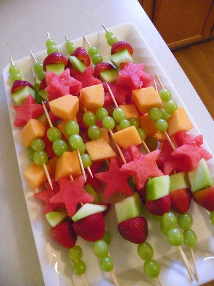 Канапе для детей на день рождения