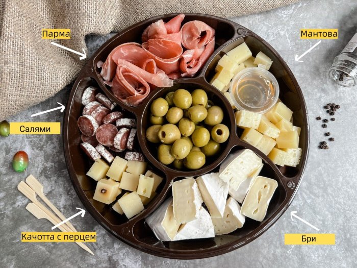 Сырно мясное плато