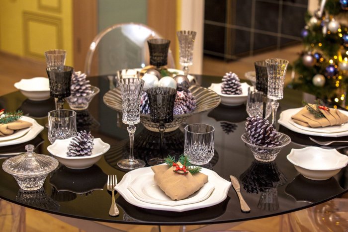 Сервировка новогоднего стола