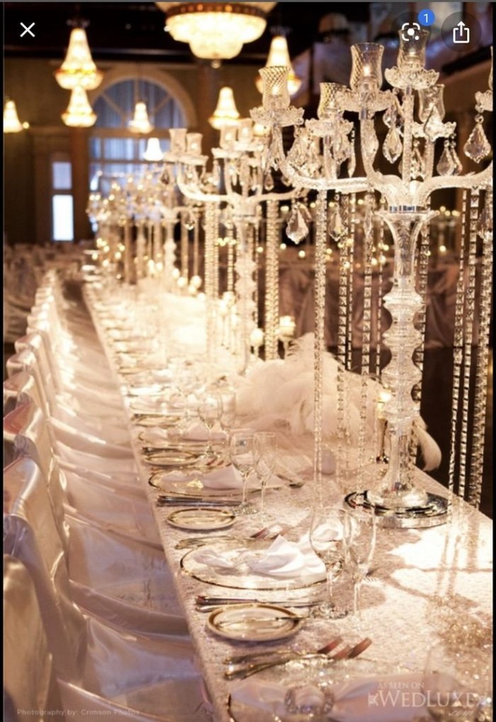 Сервировка стола с подсвечниками