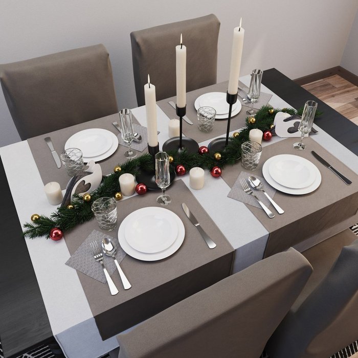 Сервировка обеденного стола