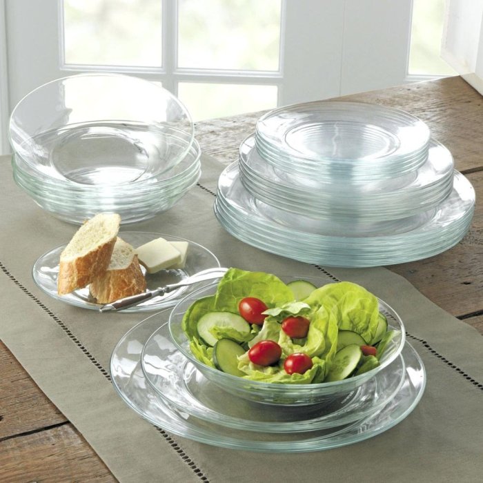 Platinium Home набор тарелок Glass Plate