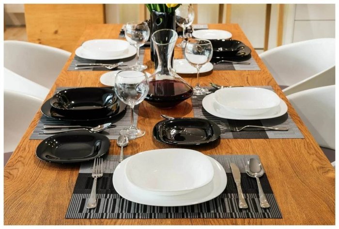 Люминарк белая посуда Карин