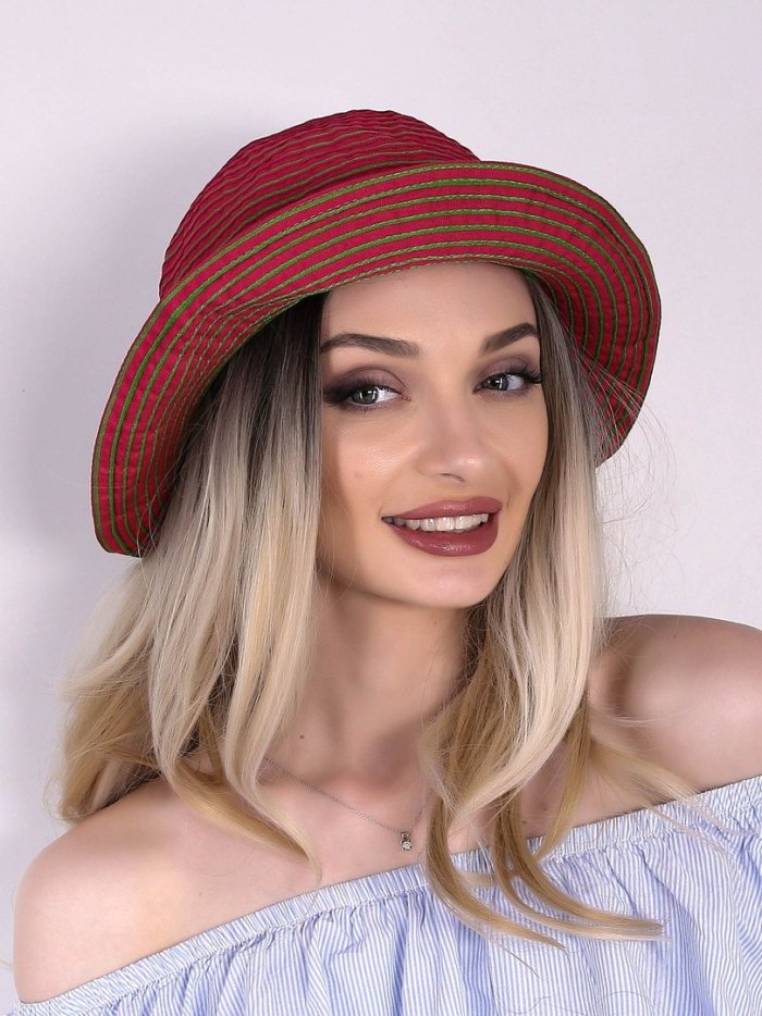 Шляпа женская летняя с узкими полями из хлопка