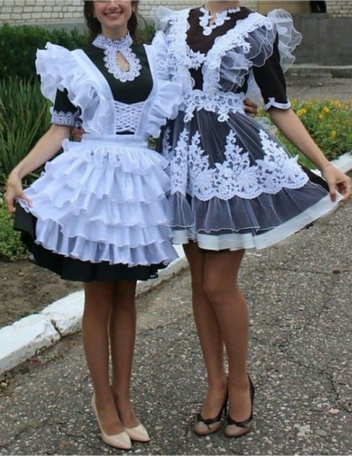 Красивые школьные фартуки