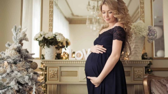 Новогодняя фотосессия беременности