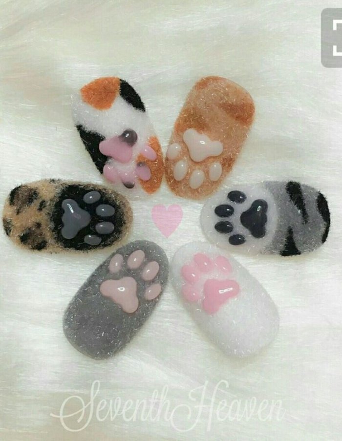 Кошачьи когти в маникюре