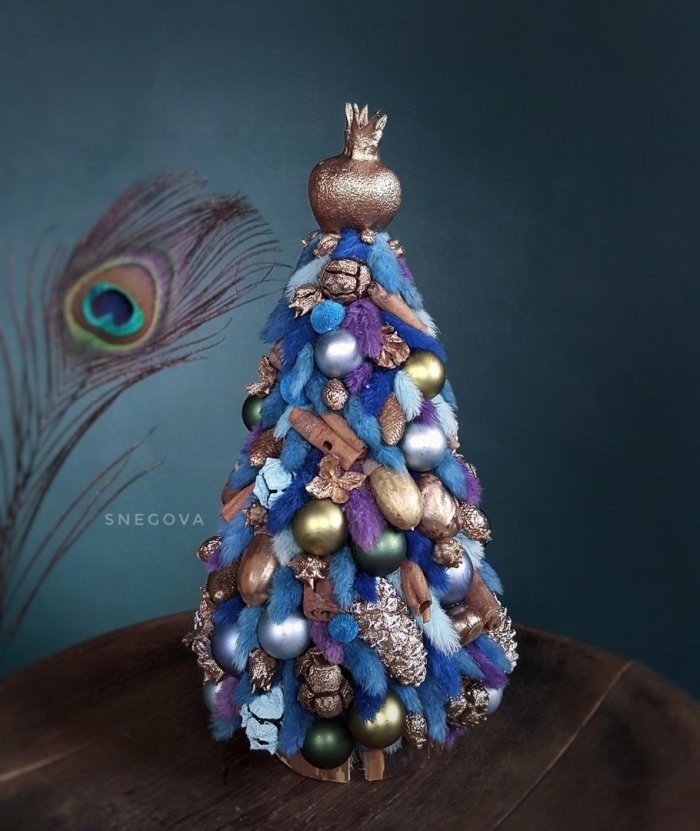 Новогодние елки в стиле hand-made