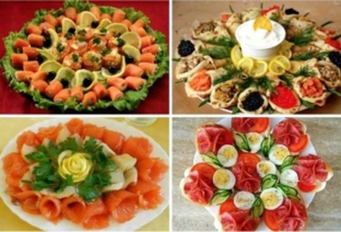 Красивые закуски на праздничный стол