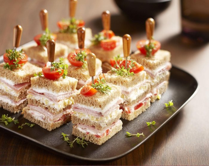 Мини бутерброды для фуршета