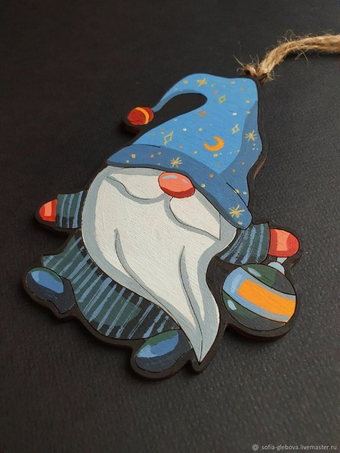 Новогодние игрушки из глины