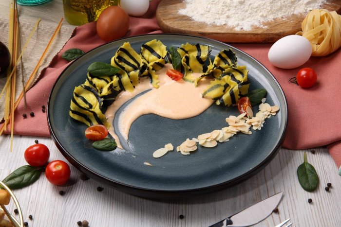 Тарталини с морепродуктами