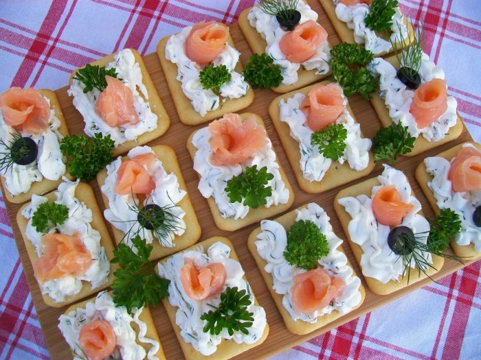 Легкие вкусные закуски на новый год