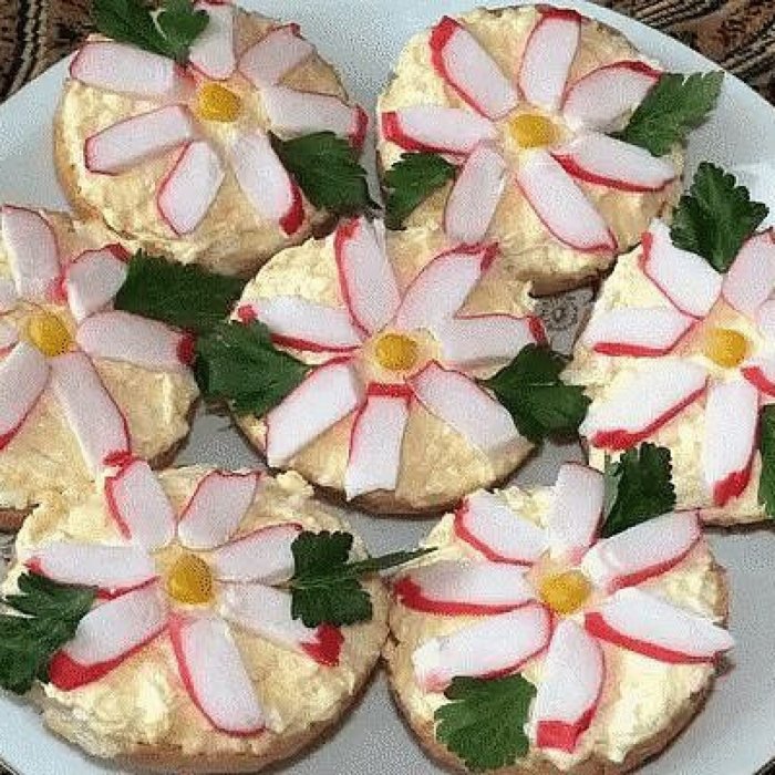 Мини бутерброды на праздничный стол