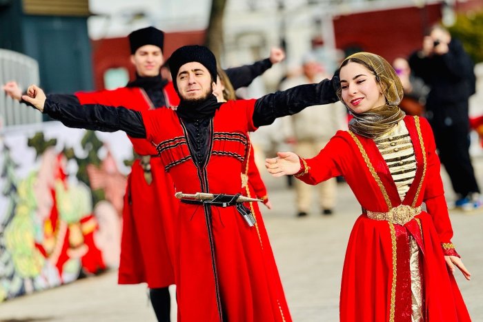 Казачий хор на Масленице